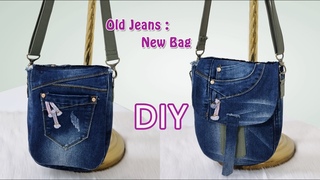 DIY Crossbody Bag from Old Jeans | Stylish & Eco-Friendly Upcycle