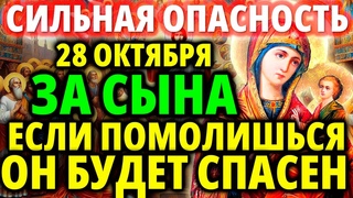 ОПАСНОСТЬ ДЛЯ СЫНА 28 ОКТЯБРЯ ПОМОЛИСЬ: будет спасен Защитная молитва за сына Богородице Грузинская