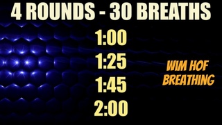 4 rounds Breathing Technique Guided nose inhale version - Wim Hof Breathwork