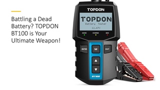 Battling a Dead Battery TOPDON BT100 is Your Ultimate Weapon! - YouTube