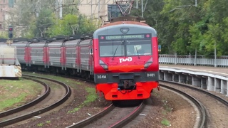 Дождливая Электрозаводская: ЭР2Р, ЭП20, ЭД4М, ЭП2К, ЭД2Т..., поезда Рязанского направления,