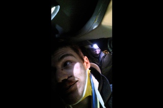 Car accident. Videoed myself.