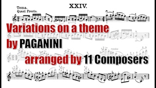 Variations on a theme by Paganini arranged by 11 Composers