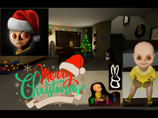 Ребенок из ада прохождение. Малыш в желтом рождественская глава. Новогодние видео для детей. Младенец в желтом. Малыш в жёлтом новогоднее обновление.