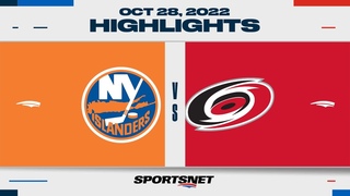 #NHL Highlights | Islanders vs. Hurricanes - October 28, 2022