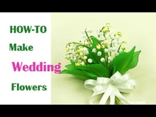 DIY Instruction Handmade Lily of the Valley Wedding Bouquet with Nylon Stocking