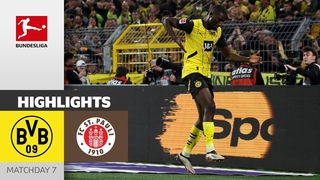 Guirassy strikes again! | Borussia Dortmund - FC St. Pauli 2-1 | Highlights MD 7  Bundesliga 24/25