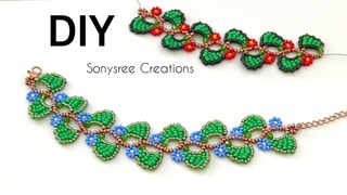 Wisteria Vine Bracelet || How to Make Beaded Bracelet #diy #beadedjewelry