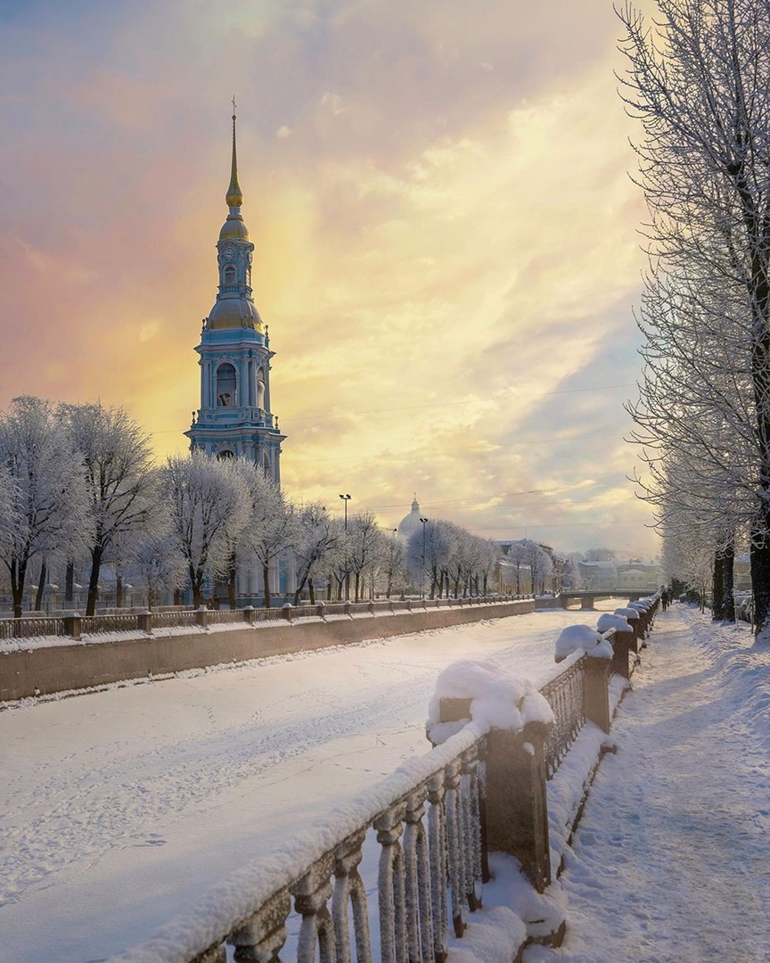 зимнее утро санкт петербург