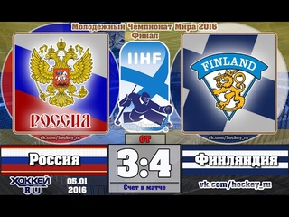 МЧМ-2016. Финал. Россия U20  Финляндия U20  3:4 ОТ