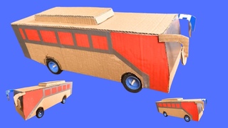 How to make  Bus Amazing Cardboard Car | Bus From Cardboard | Bus How to make bus of paper Easy