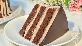 Fluffy & Moist Chocolate Cake Recipe | Easy Homemade Chocolate Cake