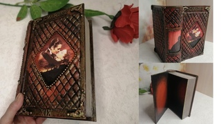 Роскошная шкатулка-книга из картона! /DIY/Luxury book - cardboard box!