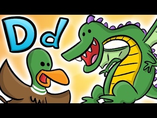Alphabet Letters - D is for Dragons! And Donuts! | ABC Song