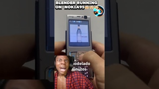 Blender running on Nokia95#viral #blender #3danimation #blender3d #blendertutorial #trending